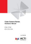 Cube Camera Series Hardware Manual - Surveillance