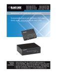 Economically extend and distribute VGA video, stereo