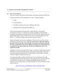 11. Laboratory and Specimen Management Procedures 11.1