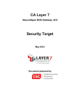 CA Layer 7 Security Target