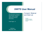 SWITS User Manual - County of Sonoma