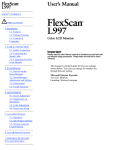 FlexScan L997 User`s Manual