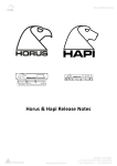 Horus & Hapi Release Notes