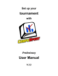 tournament User Manual