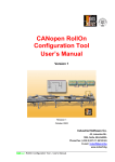 CANopen RollOn Configuration Tool User`s Manual Version 1