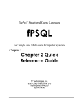 Chapter 1Chapter 2 Quick Reference Guide
