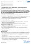 Conditions of Loan - Attendant Controlled Indoor/ Outdoor