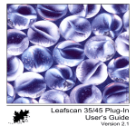 Leafscan 2.1 Users Manual