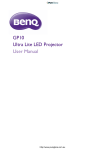 GP10 Ultra Lite LED Projector User Manual