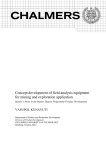 Concept development of field analysis equipment for mining and