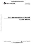 DSP56858EVMUM User`s Manual