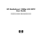 HP MediaSmart 1080p LCD HDTV User Guide