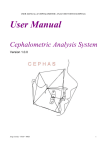User Manual Cephalometric Analysis System