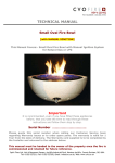 TECHNICAL MANUAL Small Oval Fire Bowl