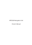 NPD5500 Navigation Unit Owner`s Manual