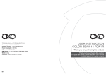 USER INSTRUCTION COLOR BEAM 14 FCW IR