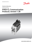 PVED-CL Communication Protocol, version 1.38