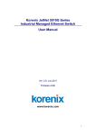 Korenix JetNet 5010G Series Industrial Managed Ethernet Switch