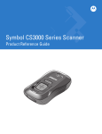 Symbol CS3000 Series Scanner Product Reference