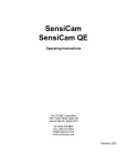 SensiCam SensiCam QE Operating Instructions