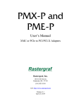 PMX-P, PME-P Manual
