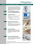 Turn on the BladderScan BVM 9500 by pressing the POWER ON