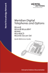 Meridian Digital Telephones and Options Quick Reference Guide