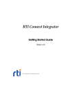 RTI Connext Integrator Getting Started Guide