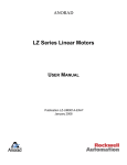 LZ-UM001A-EN-P, LZ Series Linear Motors User Manual