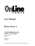User Manual Power Wave 1