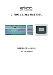 c-pro clima sistema installer manual