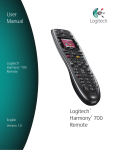 User Manual User Manual Logitech® Harmony® 700 Remote