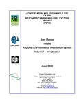 User Manual for the Regional Environmental Information System