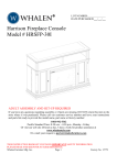 Harrison Fireplace Console Model # HRSFP-30I