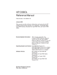 Digital Cobol Reference Manual