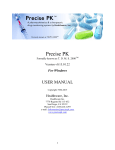 User Manual - Pharmacokinetic Software Precise PK