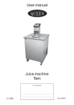 User manual Juice machine Torn