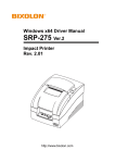 Windows x64 Driver Manual SRP-275 Ver.2 Impact Printer Rev. 2.01