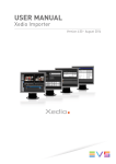 Xedio Importer User Manual