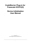 CodeWarrior Plug-in for Freescale HCS12(X) Device Initialization