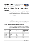 M00-075-0085 Citizen Printer Setup