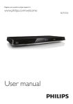 Philips BDP5500 Blu-ray player User Guide Manual