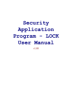 Security Application Program - LOCK User Manual