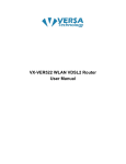 VX-VER522 WLAN VDSL2 Router User Manual