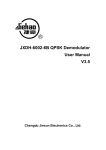 JXDH-6002-6B QPSK Demodulator User Manual V3.5