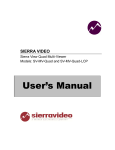 User`s Manual - Sierra Video