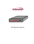 SLA User Manual