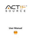 User Manual - Actifsource