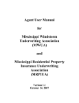 Agent User Manual for Mississippi Windstorm Underwriting
