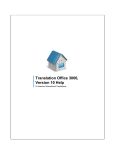 Translation Office 3000 Help System